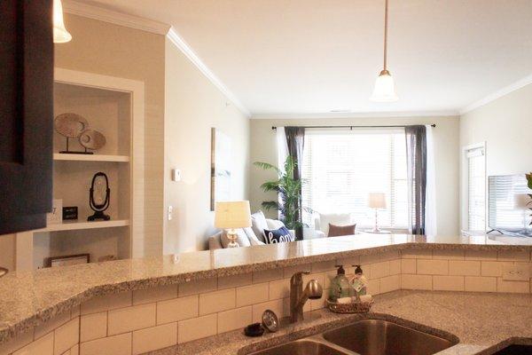 Subway tile resists your messes.