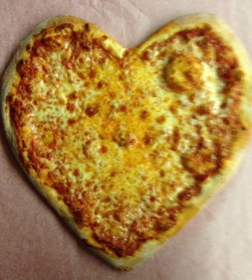 Heart Shaped Pizza's for Valentine's Day