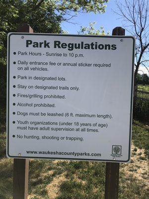 Park regulations