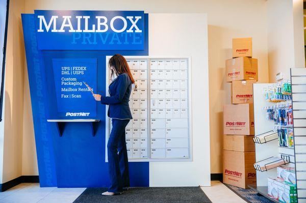 Project a professional image for your small business with a private mailbox at an actual street address, not a P.O. box.