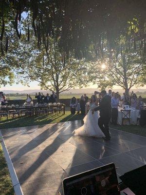 Foley Sonoma wedding, upper lawn