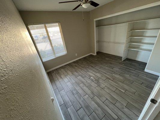 Base and flooring throughout this house to bring a much more modern touch!