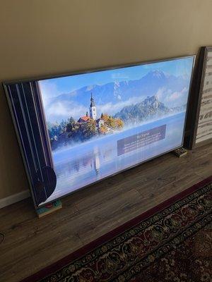 6-month old 75" TV