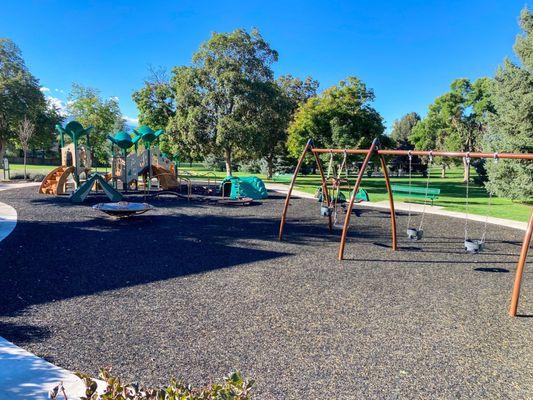 Closer view of the playground