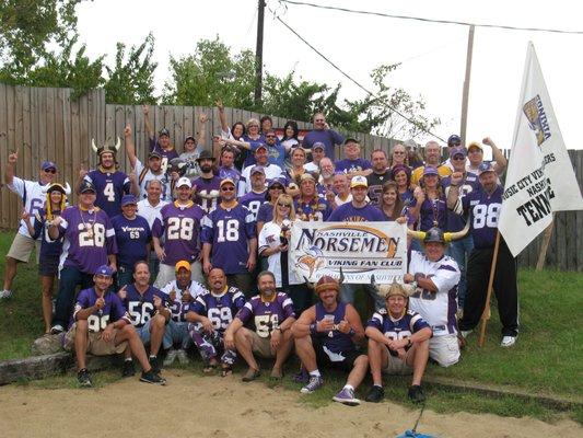 Nashville Norsemen at Wilhagan's for a Vikings Game. SKOL!