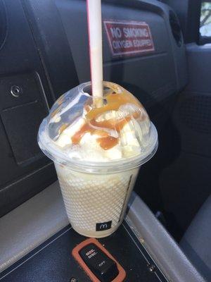 Small caramel frappe