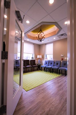 Another view to our cozy waiting area at Chester County Dental Arts.