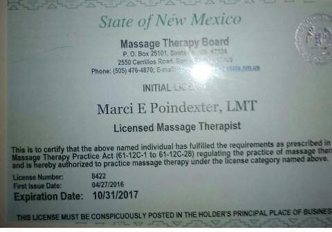 Marci is a licensed massage therapist based out of Stanley, NM.