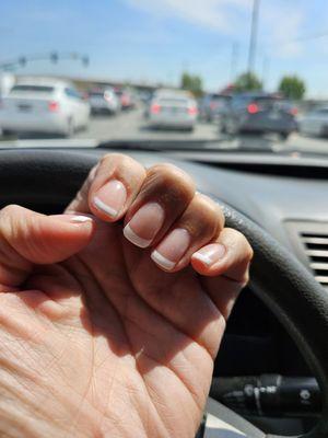 French Tip manicure with Gel