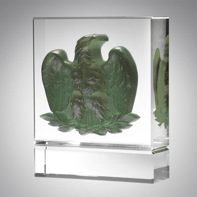 Engraved Majestic Eagle Award: "Majestic...strong, intelligent, efficient, dignified...there is no better way to remembered."...