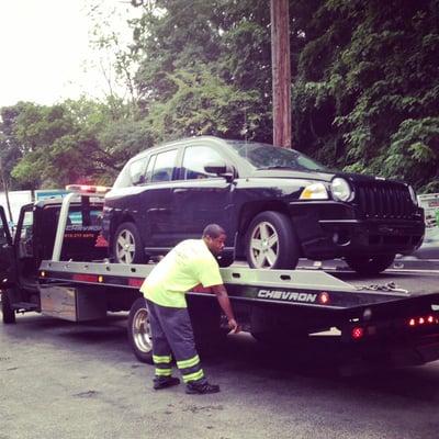 Larry and my car when he loaded it... When we were buds.