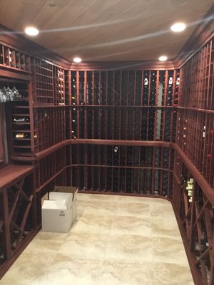 Wiring and lighting for special projects such as wine rooms is one of our many capabilities.