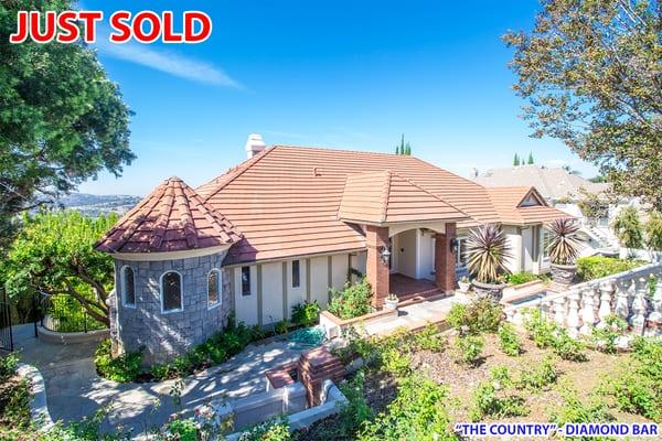 Sold Cash in "The Country" in Diamond Bar