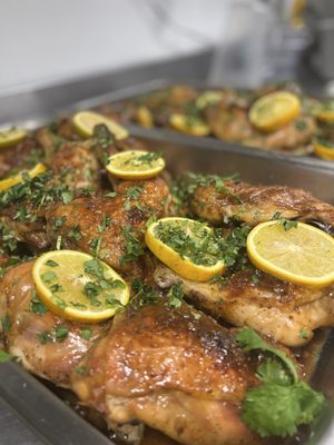 Oven roasted chicken quarters !!