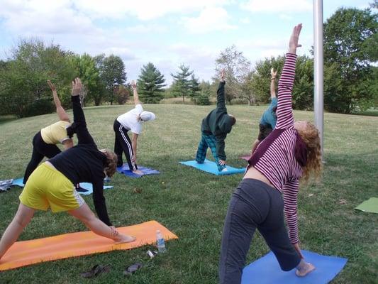 Outdoor yoga in Medford