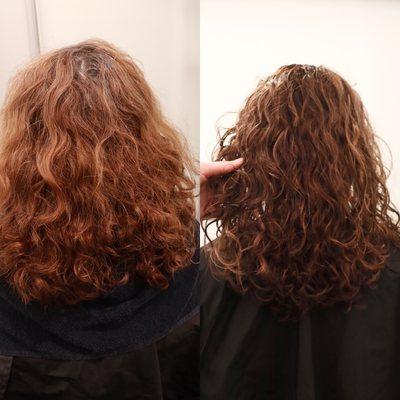 Color and rehydrating curls