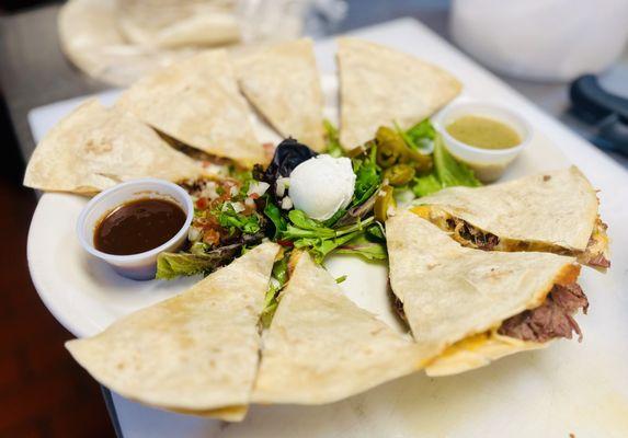 Brisket Quesadillas