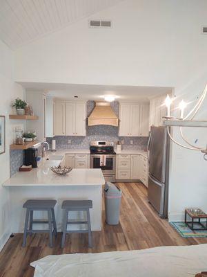 Coastal Farmhouse Kitchen Renovation in Oak Island