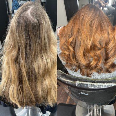 From blonde to copper by Whitney