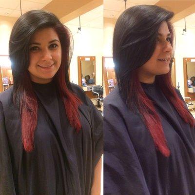 Hair color and cut by Ivone