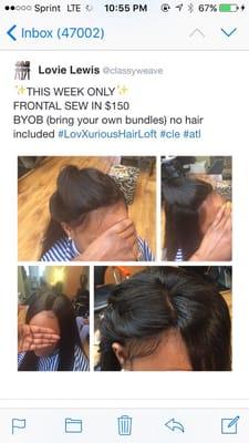 Frontal Sew In