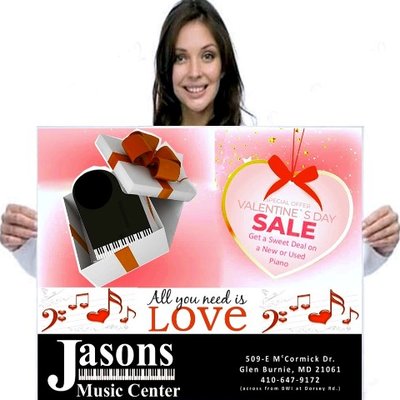 Get a sweet deal on a piano for Valentines Day.