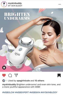 Use your My Skin Buddy for dark under arms. New price $295 on 9/12/2020. Contract met order.