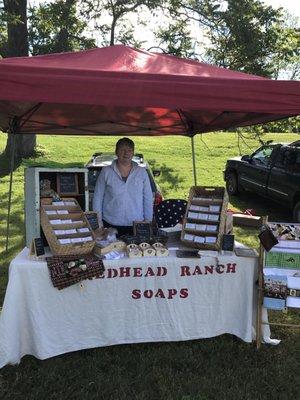 One of our seasonal vendors- Redhead Ranch Soaps out of Moravia, NY!