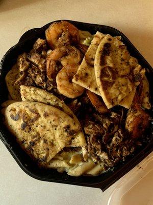 Jerk Chicken & Shrimp Alfredo