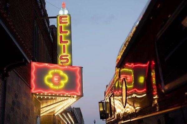 Newly renovated Ellis Theater where the shows happen.