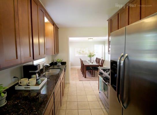 Occupied Staging in Richfield. 
 A surprise and delight to walk around the corner and see an updated kitchen and a huge dining room.