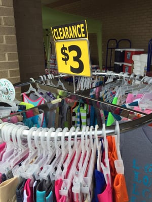 Clearance sale for July 4th 2015