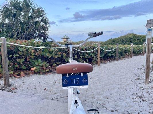 Sunset ride along the beach