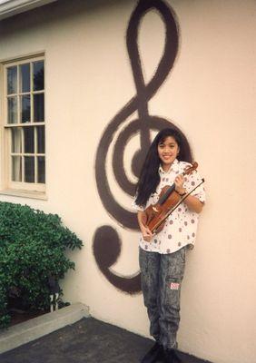 1/15/1994 - Here is a picture of me outside of their former store location after I purchased my violin from Michael & Rena Weisshaar!