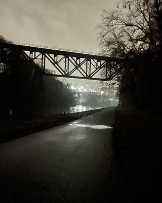 The upside down Bridge on a cool, December Night!