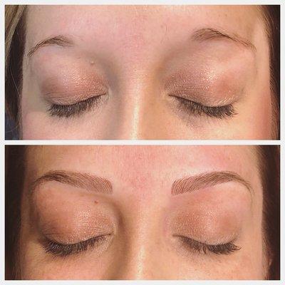 Microbladed Brows - Before and After