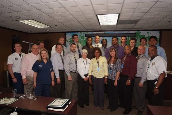 Jani-King of Oklahoma City professionals take 5-day course on Health Care cleaning best practices.