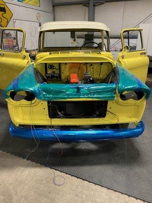 Complete assembly and wiring. Total vehicle restoration