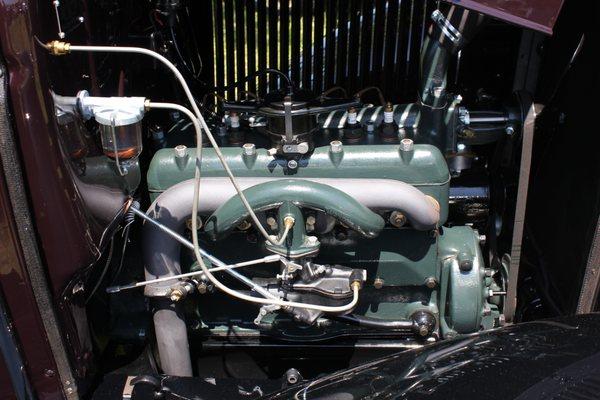 Classic car engine.