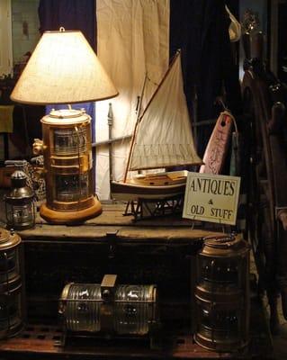 Nautical "Antiques & Old Stuff' can be found at Skipjack in Olde Towne Portsmouth, VA.