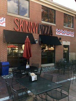 Outside view of SkinnyPizza