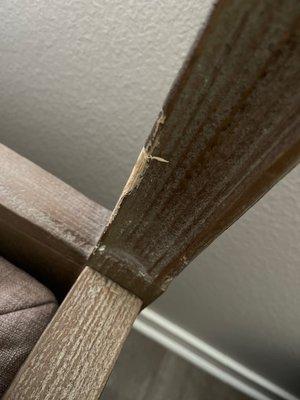 chipped restoration bed frame