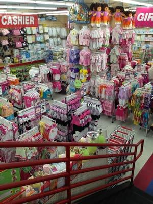 Whoa! Baby girl section downstairs