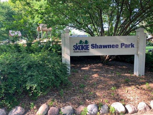 Shawnee Park sign.