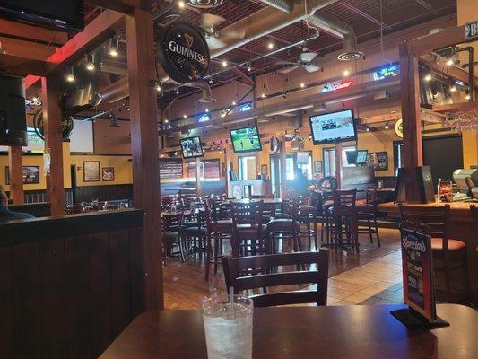 View from table - main dining area