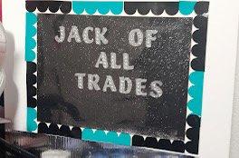 The is the first sign ever of Jennings Jack of All Trades that was handmade.