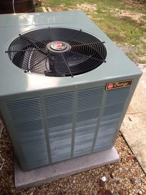 17 SEER Rheem Prestige Heatpump install Pic1