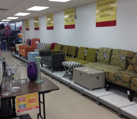 And more seating furniture leading to the store.