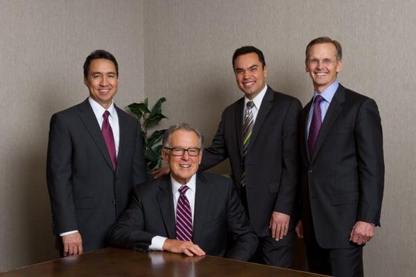 Partners of Monterey Private Wealth. Left to right: Gary Alt, Kenneth Petersen, Cristofer Cabanillas, Steven Merrell