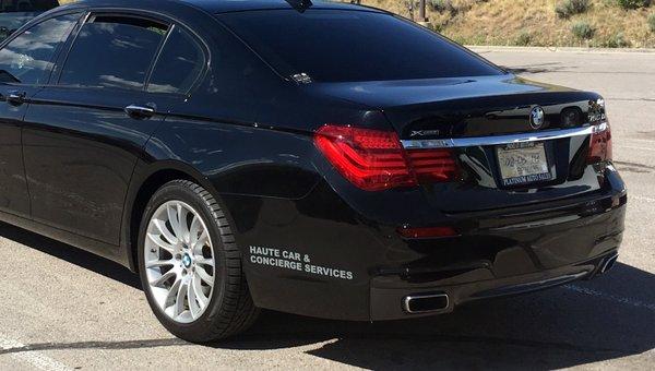 SHINY & new. . .BMW 750 Li.  Limo version, perfect for Park City Limo Service;)